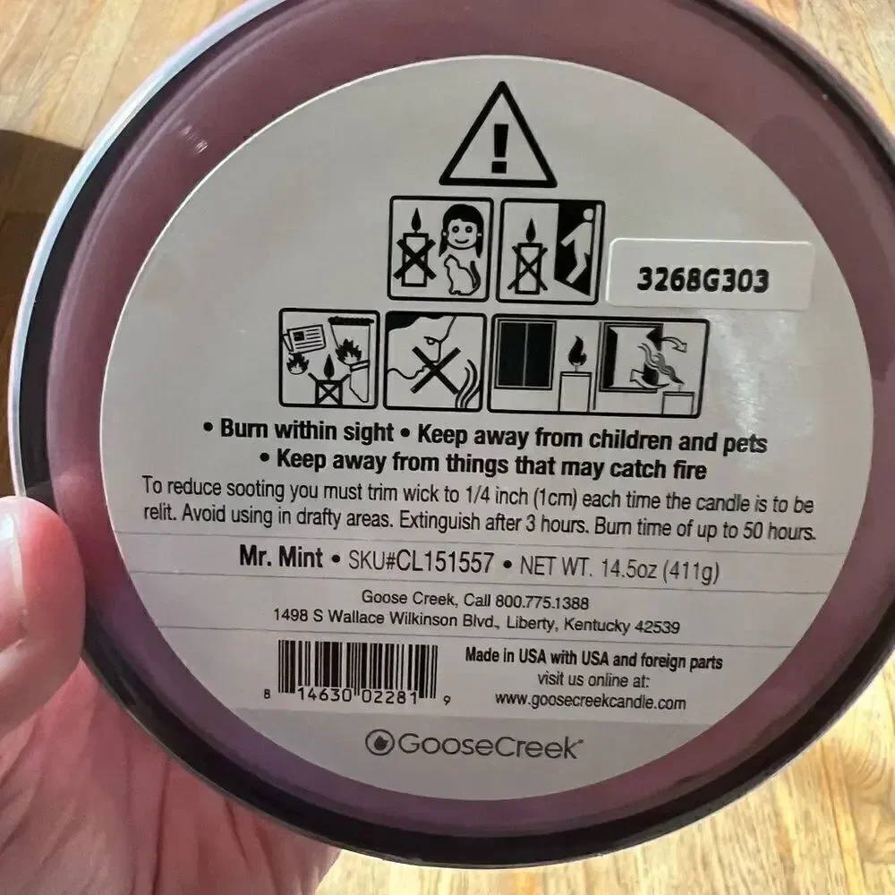 Goose Creek Limited Edition Candlyland Mr Mint 3 Wick Candle